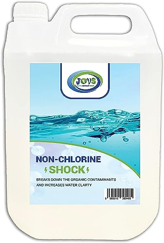 JOVS Non Chlorine Shock 5kg - Spa Treatment for Hot Tubs & Swimming Pools - Water Clarifier, Paddling Reducer, Cleaner, and Pool Maintenance Essential - Included Pool Chemicals.