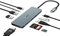 Docking Station USB C Dual Monitor, 10 en 1 Adaptateur USB C (4K HDMI, 2 USB 3.0, 2 USB 2.0, USB C, PD 100W, Audio, Lector de Tarjetas SD/TF) Compatible avec MacBook Pro/Air, Surface Pro