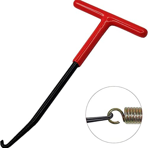Estrazione Gancio Molla in Acciaio Attrezzo,T-Handle Gancio a Molla,Strumento per Molla del Trampolino,Gancio a T Freno a Molla Gancio,Tira Molle Attrezzo Gancio per Motociclo Scooter Decespugliatore