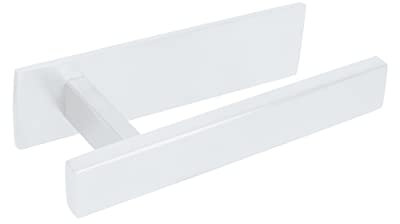 INOXLM Porta Asciugamani | Porta Carta Igienica Da Bagno | Kit Bagno Adesivo | Porta Rotolo Senza Fori | Portarotolo Bagno Adesivo | Porta Rotolo Carta Igienica (Porta Carta Igienica, Bianco)