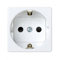 Base enchufe schuko con seguridad embornamiento tornillo SIMON 27472-65