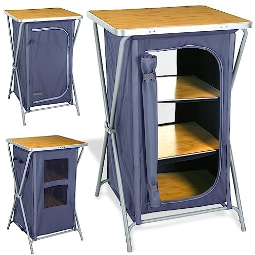 Vilde Reiseschrank Campingschrank Faltschrank klappbar 60x53x97 cm
