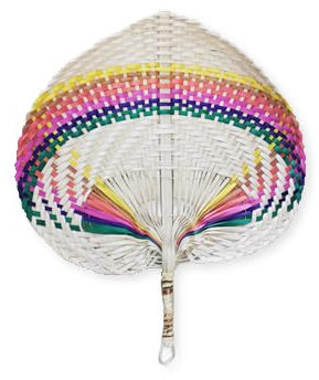 HERSIG - Pay pay de colores | Abanico pai pai de palma colores 24x26cm