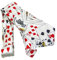VALICLUD Schürhaken-würfelbindungen Zauberkrawatten Zauberer-krawatte Schwarze Würfel Krawatten Für Männer Schulbindungen Business-krawatte Poker Krawatte Arbeit Kartenspielen Halloween