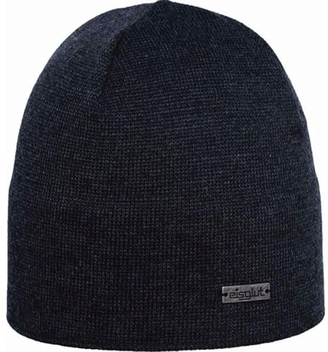 Eisglut Unisex Primog Merino XL Beanie-Mütze, Anthrazit, XL EU