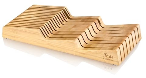 Cangshan 503831 Bamboo In-Drawer 15-Slot Knife Organizer