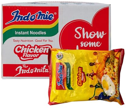 Instant Indomie Chicken Noodles Flavour 70g X 40 Packs, Original Imported Nigerian Indomie Chicken Noodles - Imported By Vabe UK