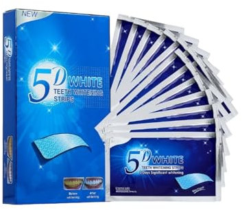 Zahnaufhellungsstreifen, 28 fortgeschrittene Aufhellungsstreifen, professionelle Zahnaufhellung, weiße Zähne in 2 Wochen, sicher für Zahnschmelz, 14 Aufhellungen ohne Peroxid