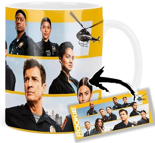 The Rookie Nathan Fillion Richard Jones Melissa O'Neil Tasse Keramikbecher Mug