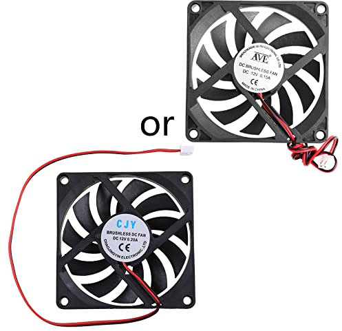 12V 2-Pin 80x80x10mm PC Computer CPU System Heatsink Brushless Cooling Fan 8010 Computer Cooling Fans For Desktops Silent