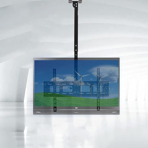 MekUk TV Wall Bracket TV wall mount Ceiling TV Mount Bracket, Full Motion 360 Deg Rotation Tilt Swivel TV Mount, Can 90° Flip Down for 26-70 inch TVs (Size : 0.65-1.55m)