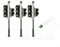 Zoegneer 3 Stück Gauge 00 H0 Ampelset mit Fußgängerbeleuchtung und LEDs Modelleisenbahnen und Zubehör für Layouts
