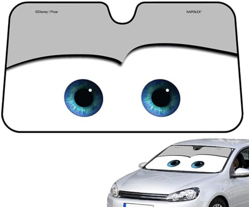 Visera De Coche De Dibujos Animados - Cubierta para Parabrisas De Coche, 130 * 70 Parasol para Parabrisas Coche Ventana Delantera Protección Solar Ojos De Dibujos Animados