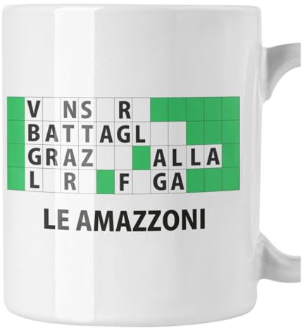 bubbleshirt Tazza Mug in ceramica Le Amazzoni - Signor Giancarlo - trash - humor - idea regalo