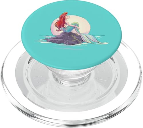 Disney The Little Mermaid Ariel Shore Dream Teal Background PopSockets PopGrip für MagSafe