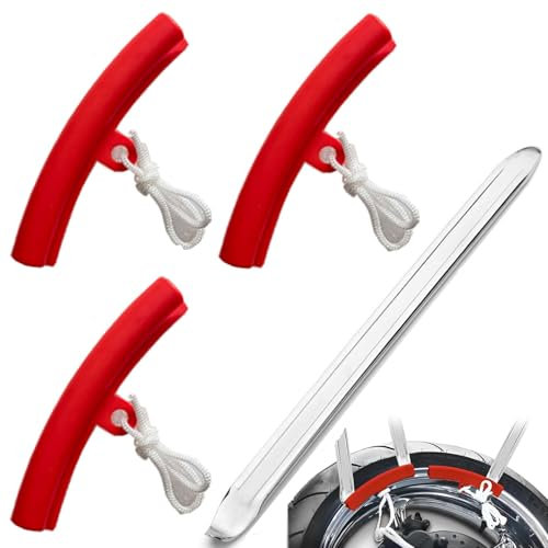 Kiuiom Palancas Montaje Neumáticos,Herramienta Desmontadora Neumáticos,Desmontadora de Neumáticos,Protector Llanta,Protector de Llantas,para Cambiar Ruedas de Patinete,Moto,Bicicleta,Coche,4pcs