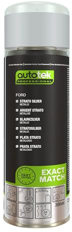 Autotek Professional Exact Match Car Spray Paint - Ford Strato Silver Aerosol Spray 300ml