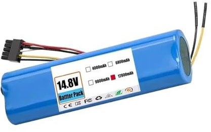 Batería de 14,4v 12800mah Compatible con cecotec Conga 3090 3091 3092 1690 1890 2090 2290 Accesorios de aspiradora robótica(12800mAh)