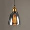 TOKTOP Lampe à Suspension en Verre Fumée Gris, Suspension Luminaire Intérieure E27, Abat-jour Verre Plafonnier Lustre Salon pour Salle à Manger Chambre Cuisine