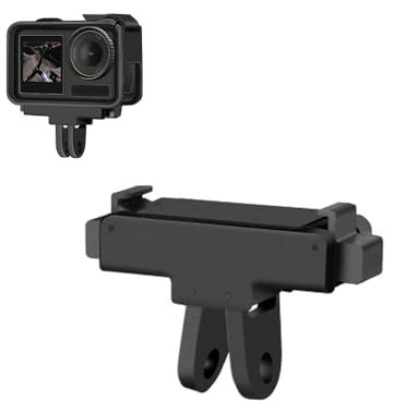Support magnétique pour DJI Action 5 Pro/4/3/2, base pliable à dégagement rapide avec vis de 6,35 mm et adaptateur GoPro, support de caméra en plastique pour accessoires de caméra d'action, support