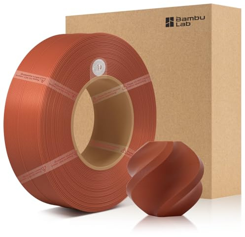 CCTREE Original PLA Basic Refill Filament 1,75 mm, Braun 10800 | ohne Spule, Smooth Surface Finish, 3D Druckfilament mit RFID für Bambu Lab A/X/P/H 3D Drucker Series, AMS, 1KG +/- 0,03 mm