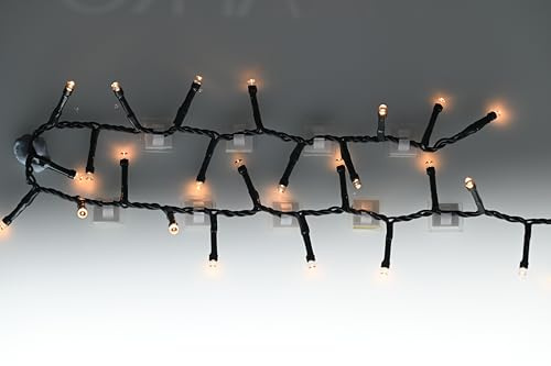 Festive Productions 24 Adhesive Light Clips – Easy Stick-On Holders for String & Fairy Lights – Indoor & Outdoor