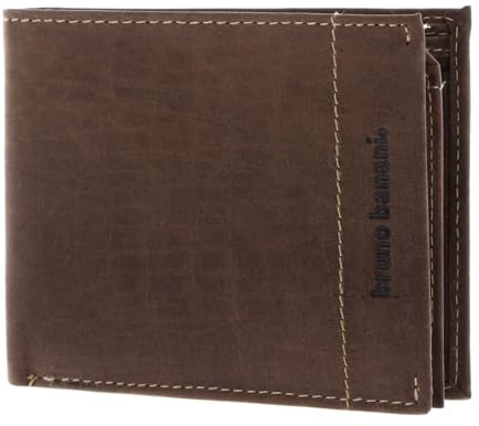 bruno banani Leder Geldbörse Wallet Brown Dunkelbraun