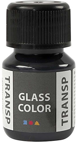 Creativ Company Glasfarbe Transparent, 35 ml, Schwarz