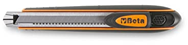 Beta 1770BM - Cutter 9 mm con blocco automatico della lama, fornito con 6 lame