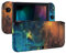 eXtremeRate Coque Remplacement avec Boutons Complete pour Nintendo Switch, Etui pour Switch Console Joycons-Univers Étoile d'or