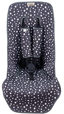 JYOKO KIDS Universal Matratze gepolsterten + Schutz des gepolsterten Geschirr für Kinderwagen (WINTER SKY)