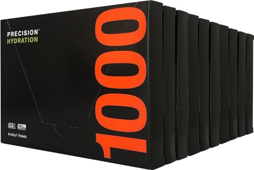 Precision Hydration Electrolyte Drink Mix - No Artificial Ingredients Multi Strength Electrolyte Powders - Individual Waterproof Servings - Gluten/Dairy Free (1000mg/L - Orange Packet, Pack of 80)