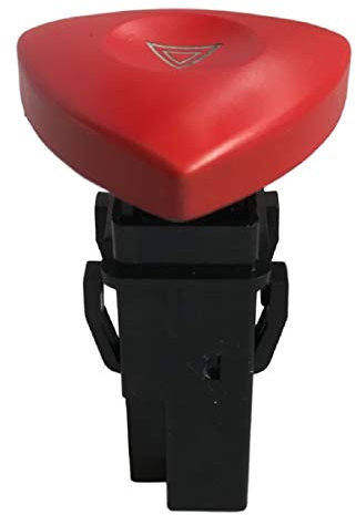 Twowinds - Interruptor Luces de Emergencia 8200442724 Compatible con Nissan Primastar, Renault Espace Laguna Trafic, Opel Vivaro - Consola Central - Botón de Emergencia