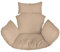 Ferocity Hängesessel Kissen, Polster, Auflage für Polyrattan/Rattan Hängeschaukel, Hängekorb, Schaukel Korb, Rückenkissen in der Farbe Beige [114]