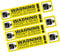 PCSL Dash Cam Recording Stickers CCTV In Car Video Camera Decal - Set of 7 (Yellow)