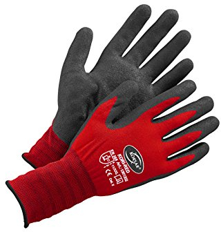 EisenRon 12 Paar Arbeitsschutzhandschuhe in Größe 10 / XL - Kori Red von Korsar aus Nylon