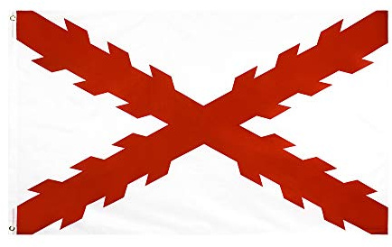 Minyose 90X150cm Flagge des Spanischen Reiches Burgund