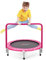 GOPLUS Trampoline pour Enfant Pliable Ø 92 cm Charge 150KG Intérieur et Extérieur pour Garçons et Filles, Rose