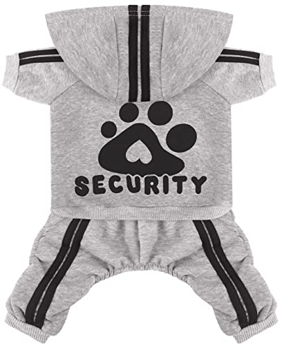 Dolahovy Hunde Hoodie Kleidung für Haustiere Weiche Herbst Winter Welpen Pullover Fleece Hundejacke Mäntel Baumwolle Hunde Outfit für Chihuahua Teddy Kleine Mittlere Hunde Katzen Grau