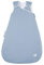 nordic coast company Schlafsack Baby Ganzjährig 90 cm | Voile Blau-Grau | Ganzjahresschlafsack Baby für 18-24° Raumtemperatur | Ideale Baby Erstausstattung Blau Grau