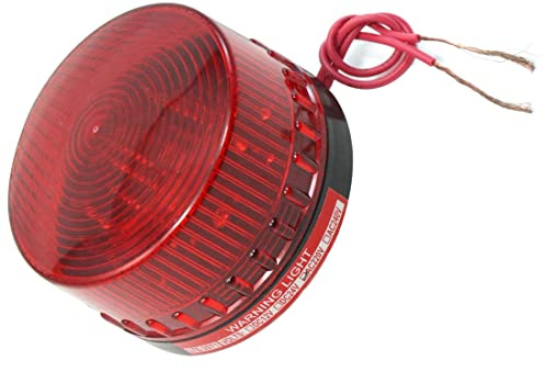 PATIKIL AC 220V Attenzione Avviso Lampada, 1pz Lampeggiante LED Rosso Segnale Lampadina Luce per Industriale