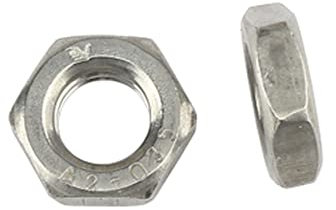 10 Stk Sechskantmuttern flach DIN 439 M6 - Edelstahl