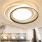 ZMH Deckenlampe LED Deckenleuchte Wohnzimmer - Wohnzimmerlampe Dimmbar mit Fernbedienung 66W Schlafzimmerlampe Modern Schlafzimmer Deckenbeleuchtung Schwarz Weiß Küchenlampe Ring 53cm für Küche Flur