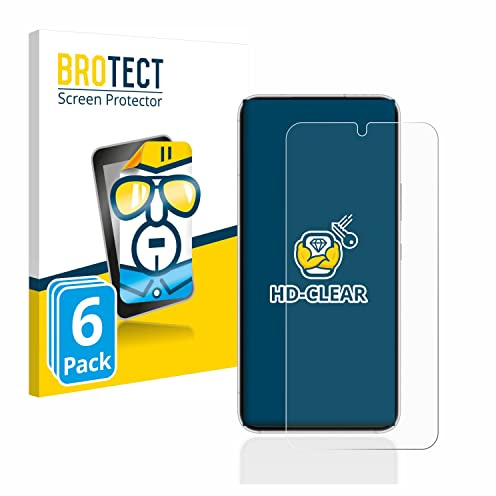 BROTECT Schutzfolie für Samsung Galaxy S22 5G | 6 Stück Transparenter Displayschutz Made in Germany Klare Displayschutz-Folie Clear Einfache Montage Case-Friendly