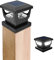 GEYUEYA Home Solar Post Lights,Solar Post Cap Lights Fence Post Lights Outdoor for 3x3 4x4 inch Wooden Posts Deck Cap Garden Yard Decoration-2 Packs