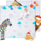 MIKMEL Spielmatte für Babys und Kinder, Faltbare Krabbeldecke, wasserdichte Krabbelmatte aus Schaumstoff, Kindermatte zum Lernen (Wolken/Geometrie, Sehr groß)