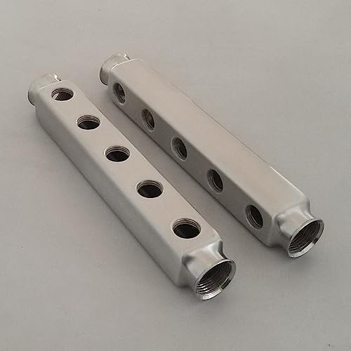 Collettore di distribuzione per tubi in acciaio , G1 2 mm, accessorio collettore di riscaldamento a pavimento, adatto per tubo di distribuzione del riscaldamento a pavimento da letto, 5 vie
