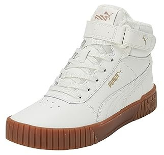 PUMA Carina 2.0 Mid WTR Damen-Sneaker, Vapor Gray Gold Gum Beige, 38.5 EU