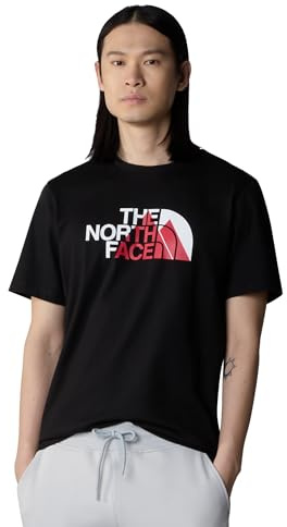 THE NORTH FACE - Men's Graphic 1 T-Shirt Standard Fit Tee - Crew Neck - TNF Black, XL