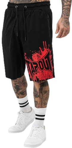 Tapout Herren 940021 Shorts, Black/Red, M
